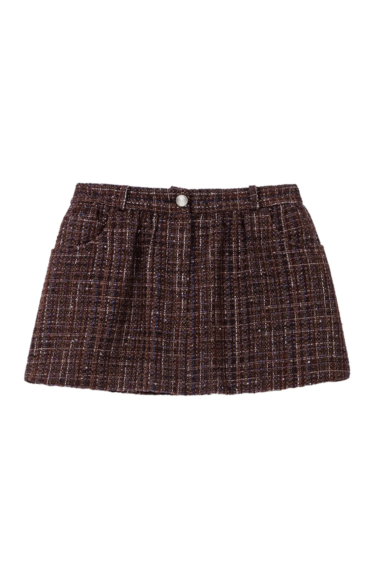 maje Tweed shorts with elasticated waistband | Nordstrom | Nordstrom