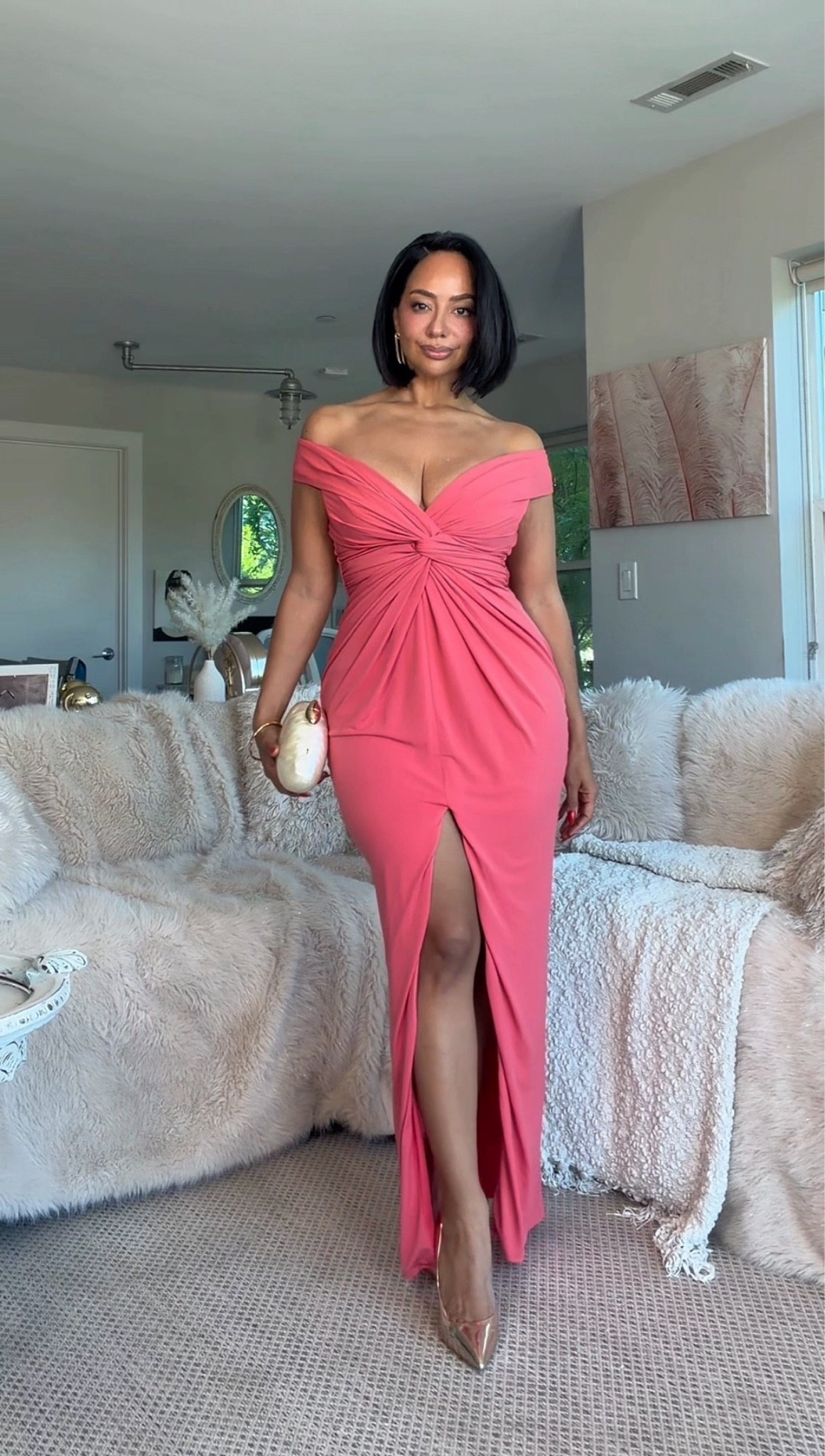 Prom / wedding guest / formal or gala dress 🩷 Has light stretch and fits true to size 

over 40 dresses
petite curvy outfit

#LTKootd #LTKOver40 #LTKPetite