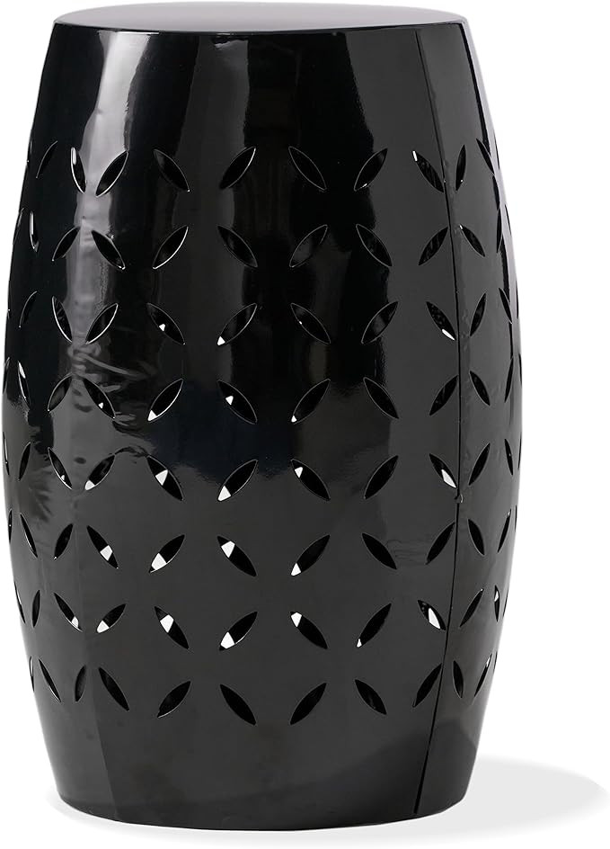 Christopher Knight Home Lilac Dione Outdoor 12" Iron Side Table, Black | Amazon (US)