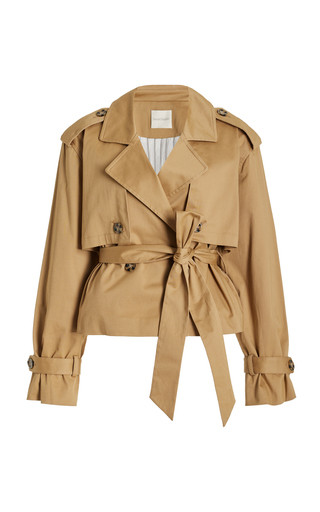 The Charles Stretch-Cotton Cropped Trench Coat | Moda Operandi (Global)