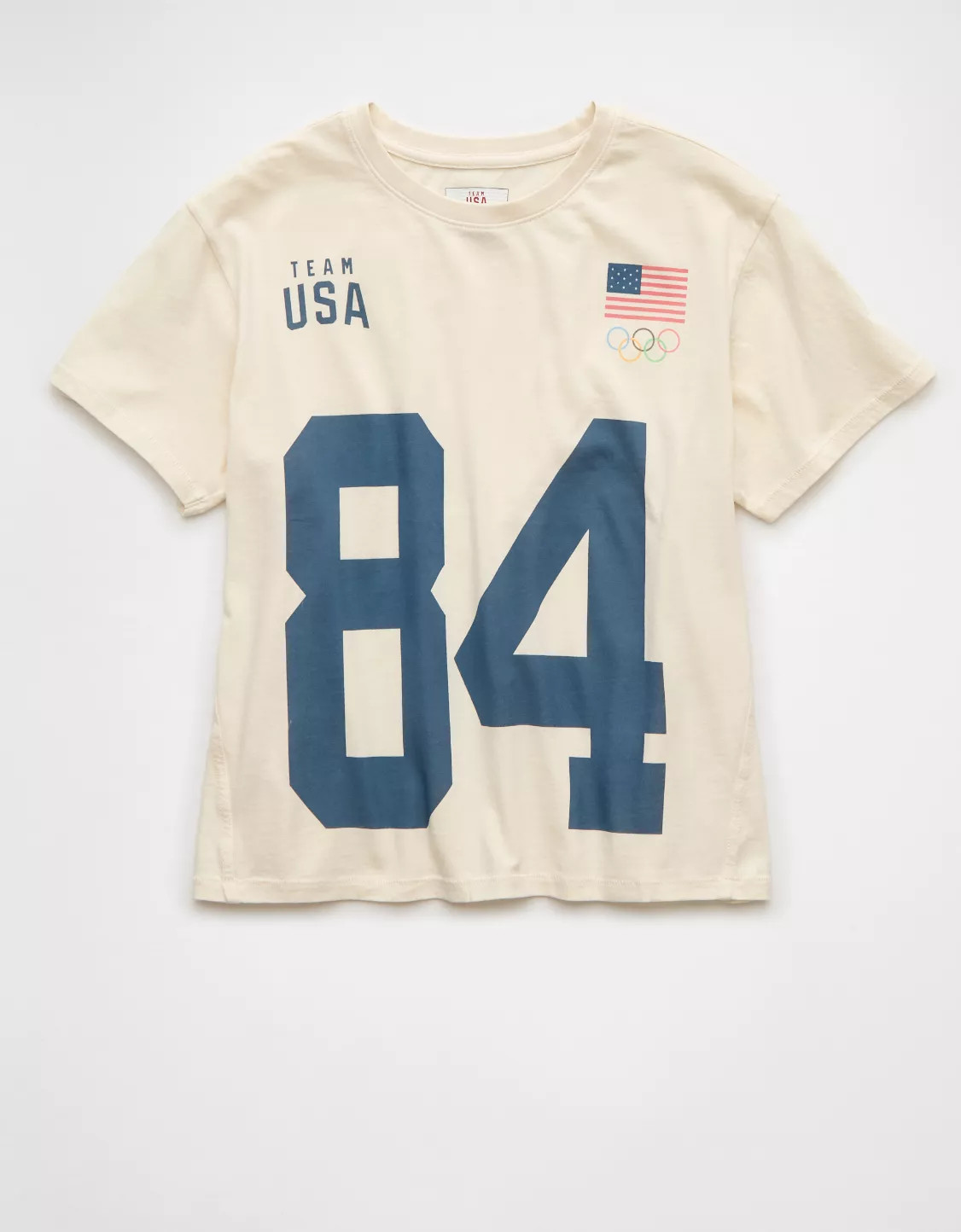 AE Cropped Olympics Graphic T-Shirt | American Eagle Outfitters (US & CA)
