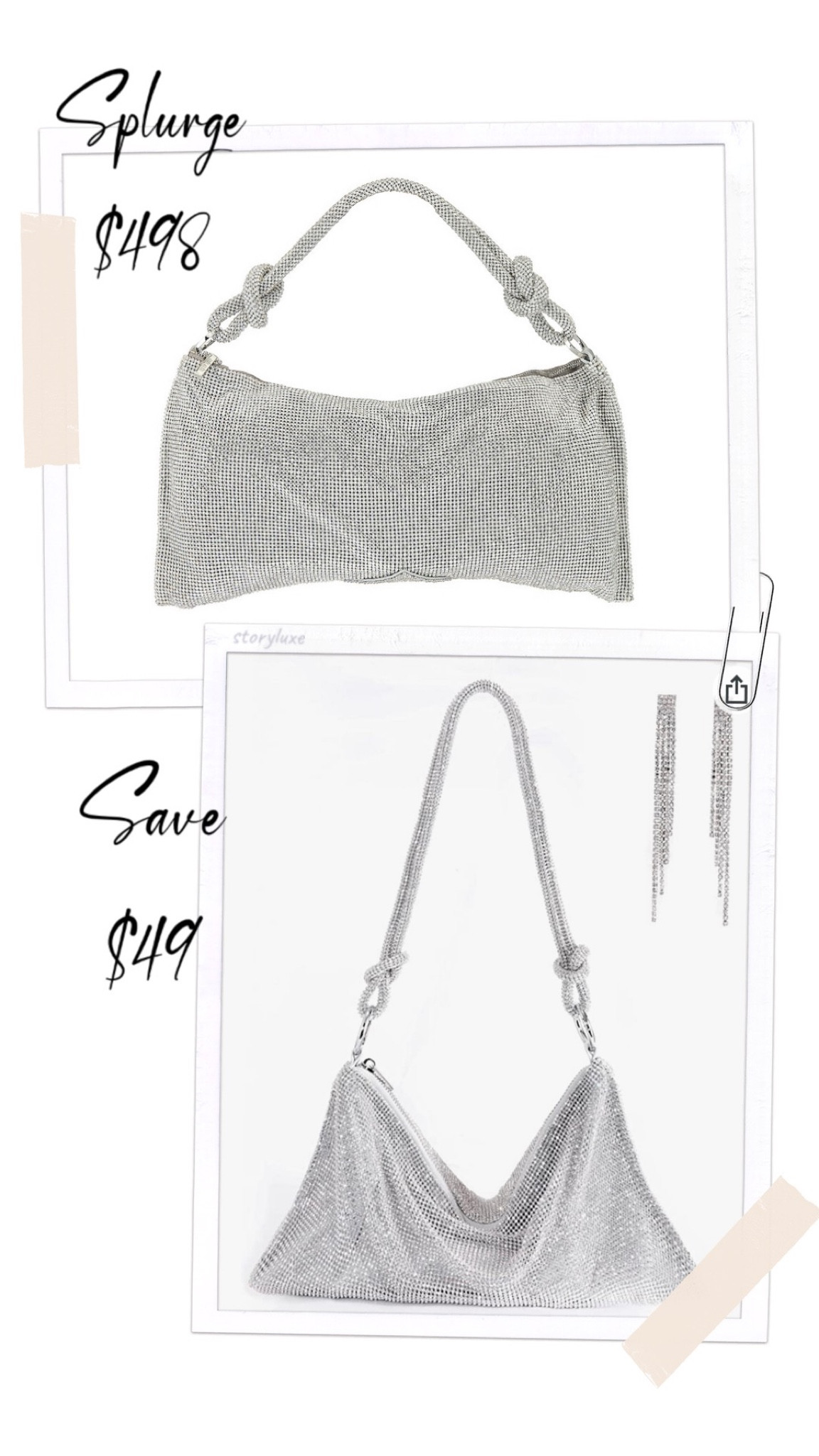 Cult Gaia Hera Mini Rhinestone Shoulder bag $498
Amazon dupe $49


#LTKHoliday #LTKitbag #LTKSeasonal