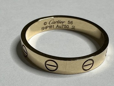 Cartier Love Ring 18K Yellow Gold #56 Size 7. Cartier Ring 18k Band | eBay | eBay US