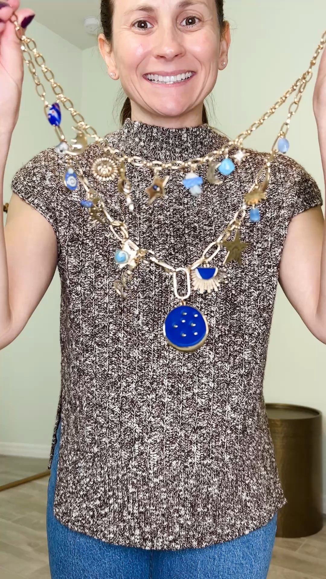 Amazon sweater vest; charm necklace; curve love denim

#LTKCyberWeek #LTKActive #LTKPetite