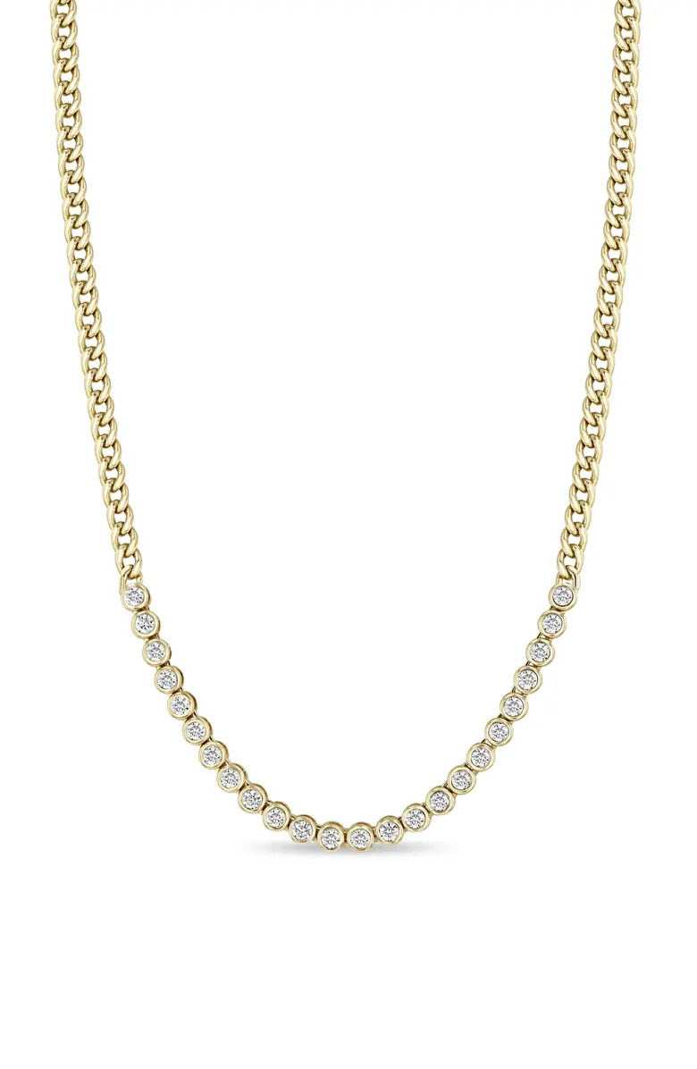 Diamond Bezel Tennis Necklace | Nordstrom