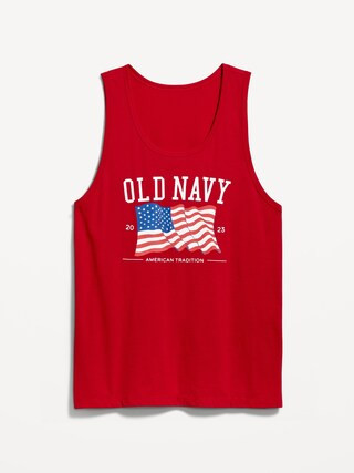 Matching ""Old Navy"" Flag Graphic Tank Top | Old Navy (US)