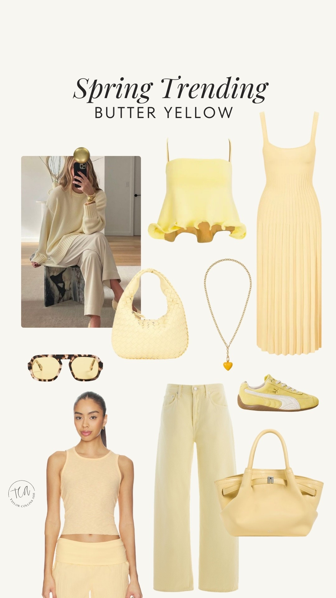 Butter yellow trending for spring & I'm not mad about it! Love a sunshine moment. 

Spring denim, spring dress, sunglasses, sneakers, spring bag

#LTKSpringSale #LTKootd #LTKSeasonal