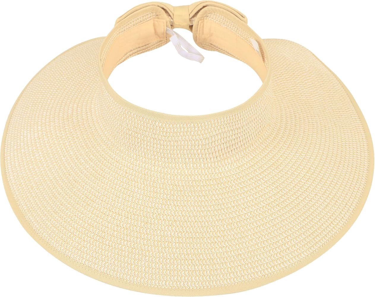 Sun Hats for Women Fashionable Womens Wide Brim Hat Roll-up Straw Sun Visor Hat | Amazon (US)
