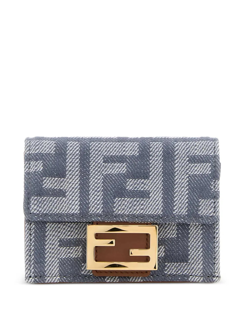 FENDI mini Denim baguette bag - Blue | Farfetch Global