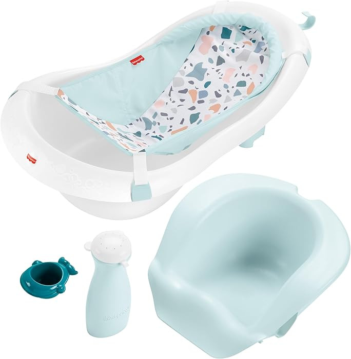Fisher-Price™ Baby to Toddler Bath 4-in-1 Sling 'N Seat Tub with Removable Infant Support and 2... | Amazon (US)