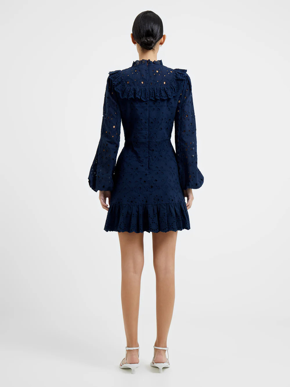 Appelona Broderie Anglaise Frill Mini Dress | French Connection (UK)