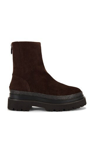 Lola Cruz Ankle Bootie in Brown. - size 40 | Revolve Clothing (Global)