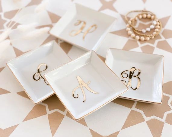 Bridesmaid Gift Ideas Jewelry Dish Personalized Ring Dish - Etsy | Etsy (US)