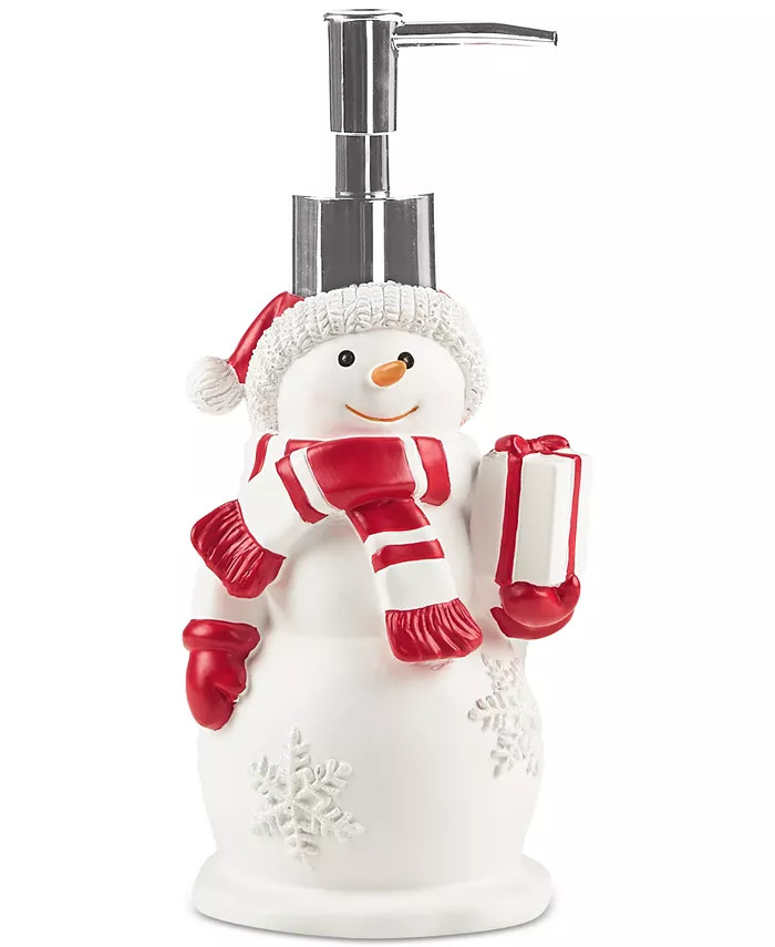 Snowman With Present Lotion Pump | Macys (US)