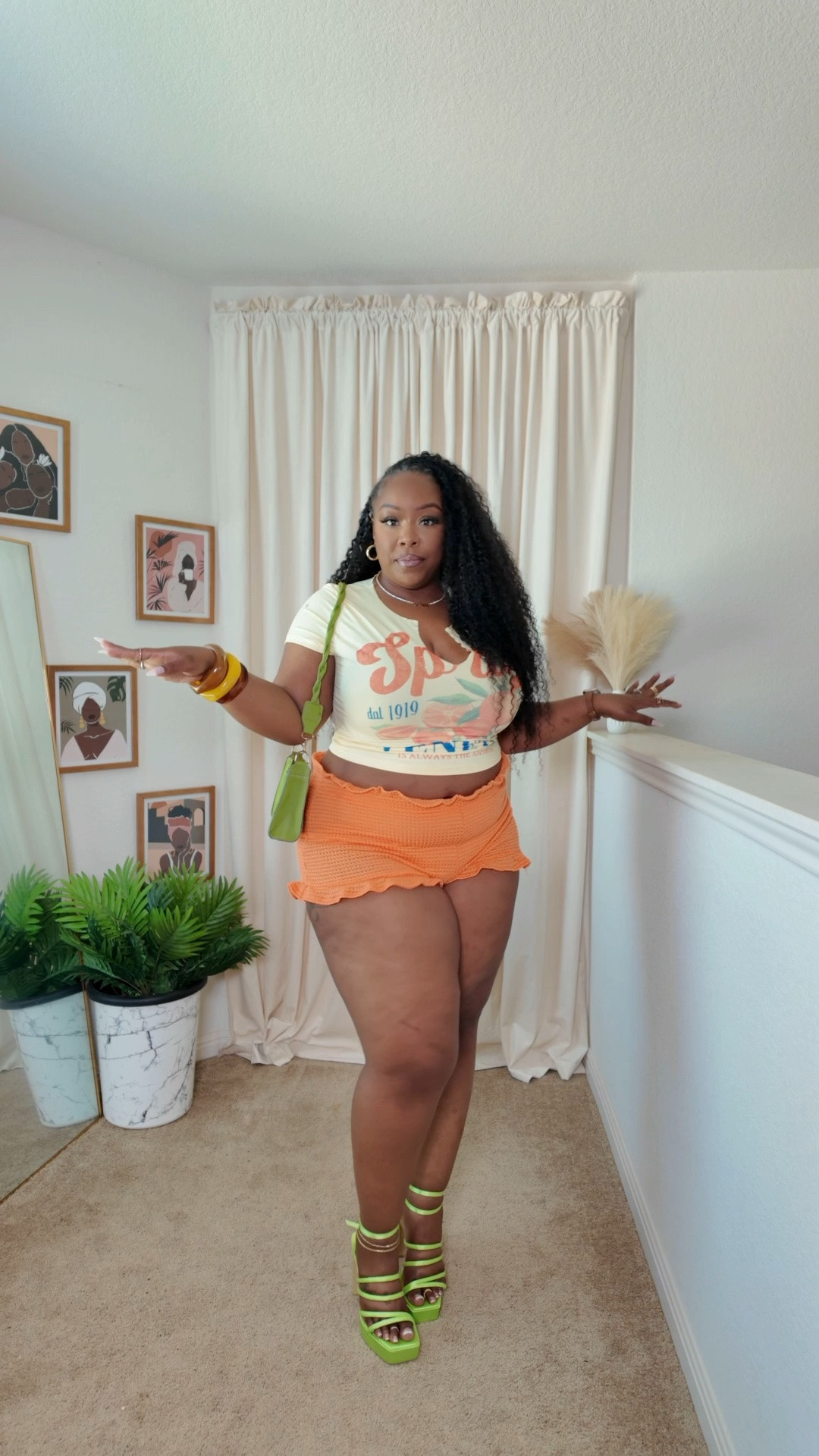 Summertime fine 🧡🤞🏾🔥✨

#LTKMidsize #LTKootd #LTKgrwm