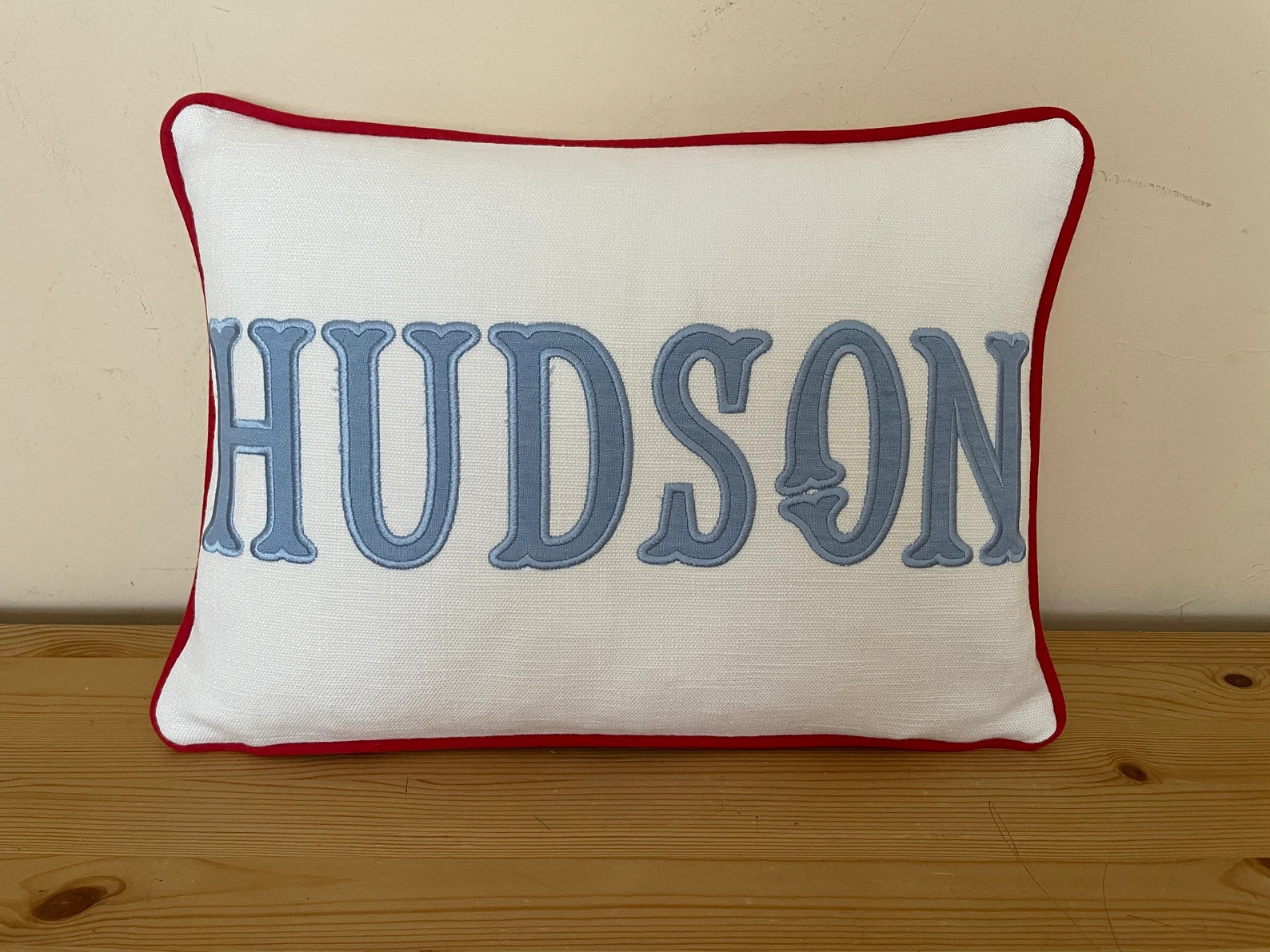 Applique pillow cover, Monogram pillow, Baby room pillow, Name pillow cover, Monogrammed pillow, ... | Etsy (US)