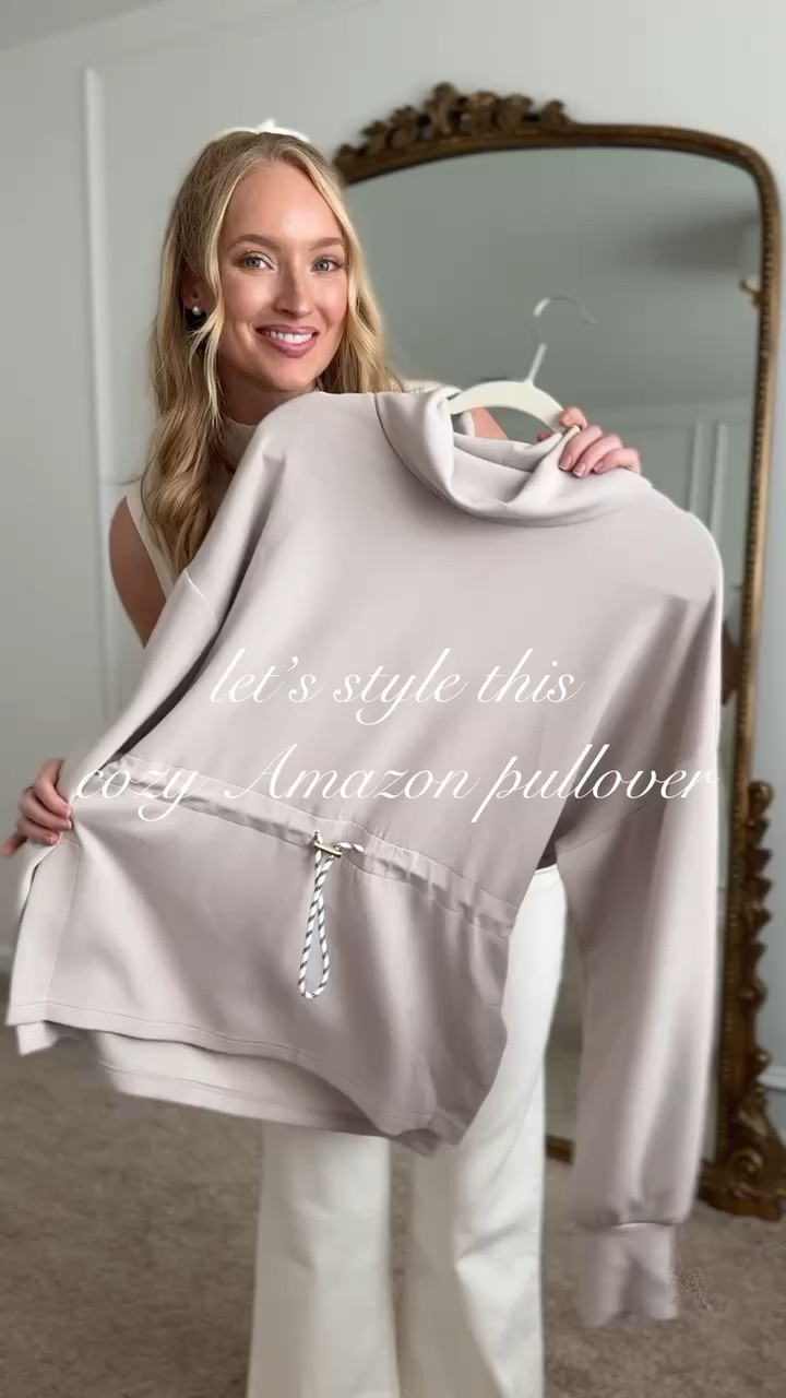 Styling this cozy Amazon pullover! It is part of the Amazon Prime Deal days and on sale through tomorrow! Fall outfits // transition outfits // Athleisure // loungewear // athleticwear // active wear // fall sweater shirts // Amazon finds 

#LTKxPrimeDay 

#LTKSaleAlert #LTKActive