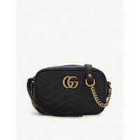 Gucci GG Marmont mini quilted leather cross-body bag, Women's, Black | Selfridges