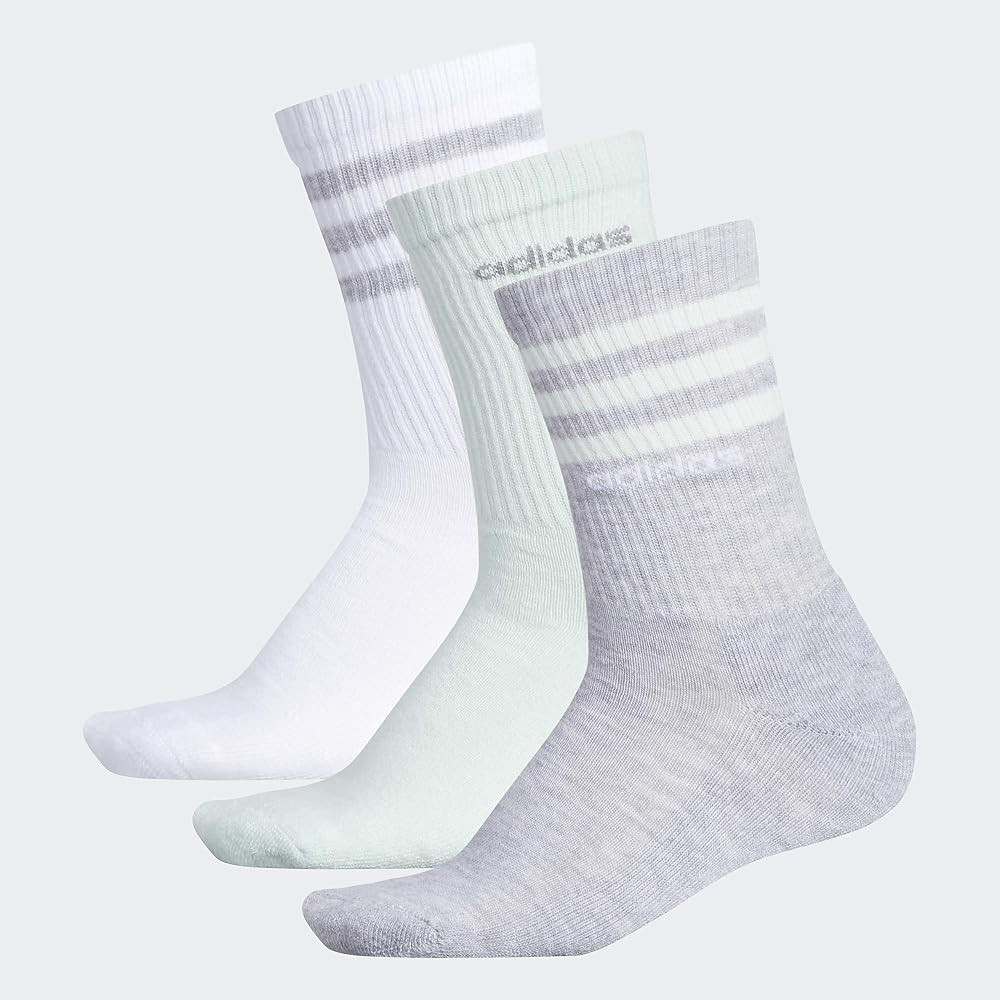 adidas womens 3-stripe Crew Socks (3-pair) | Amazon (US)