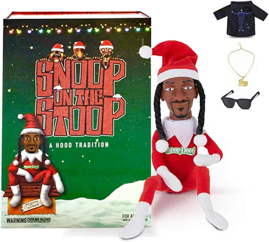 Snoop on a Stoop 2023, Snoop Elf Doll, Box Toy 12" Figurine Elf, Plush Toys, Includes, Elf Toy, T... | Amazon (US)