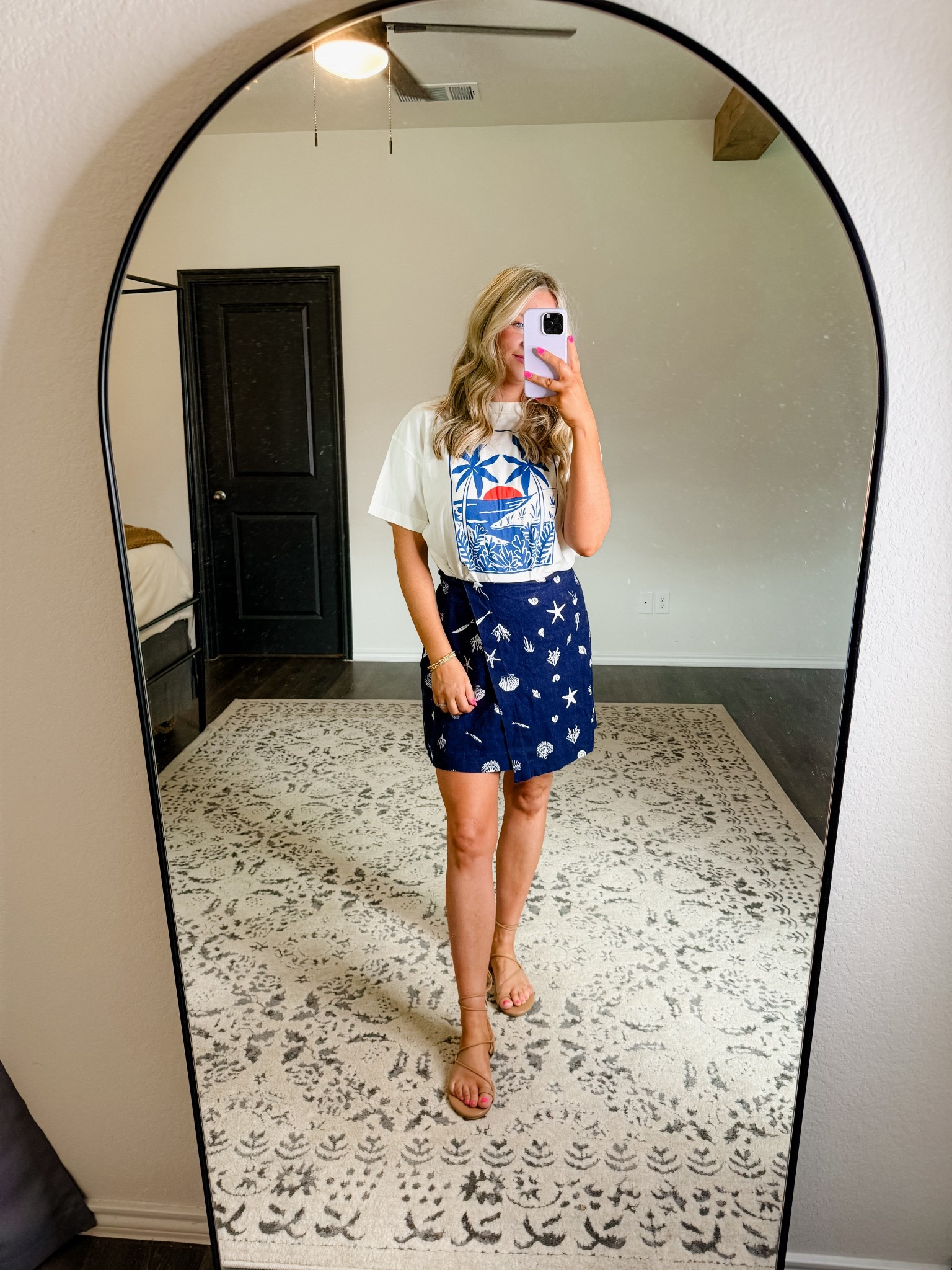 Love this skirt- wearing a size 6 TTS. The length is mom approved! 

#LTKStyleTip #LTKFindsUnder50 #LTKSummerEdit