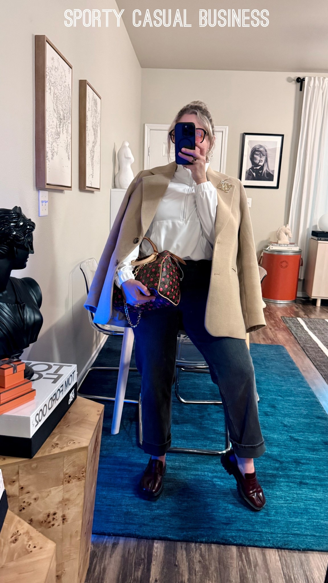 Create your own vibe adding unexpected pieces. Keep it fresh mixing classic pieces with new ones and shop your own closet✨ #lululemon #blazer #oversizedblazer #spanx #maisonmargiela #tabi #loafers #speedy #louisvuitton #murakami #vintage #trend #signaturestyle #messyhair #ageless #over30 #over40 #over50 #over60 #menopause #handbag #louisvuitton #designer #greydenim #grey #cream #neutral #whitejacket #white #burgundy #cosstores #thefrankieshop #h&m #hm #shoes

#LTKdayinmylife #LTKActive #LTKootd