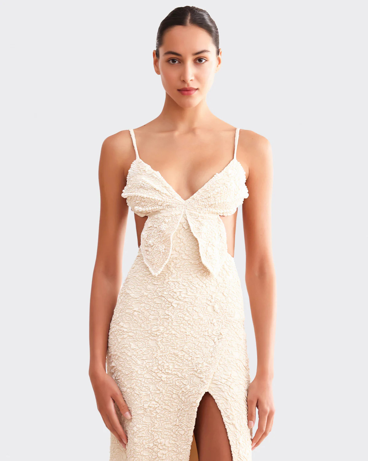PAPILLON JACQUARD BUTTERFLY MAXI DRESS | PatBO