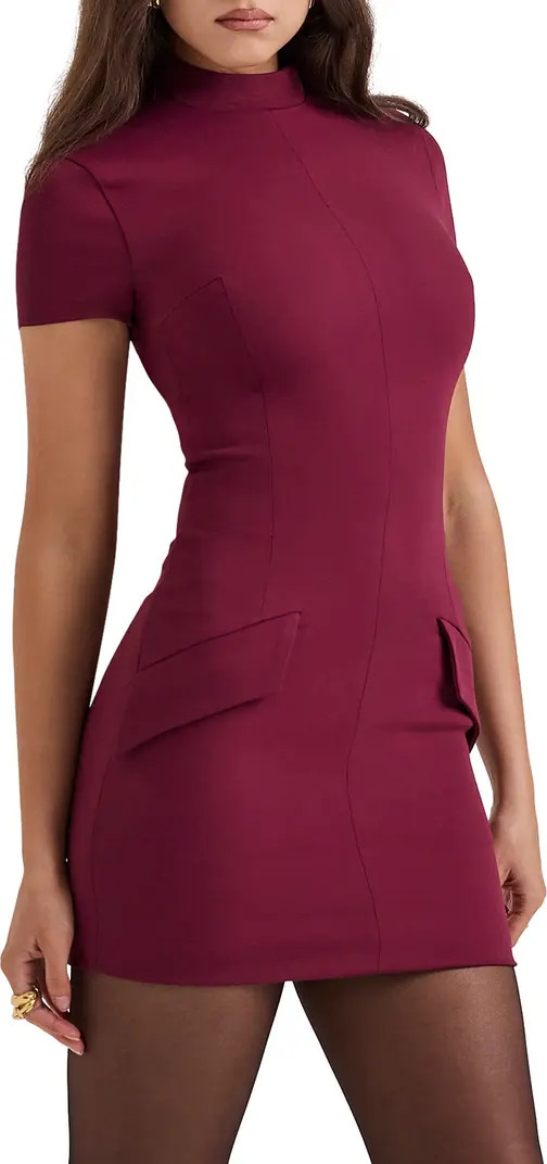 HOUSE OF CB Alia Mock Neck Body-Con Minidress | Nordstrom | Nordstrom
