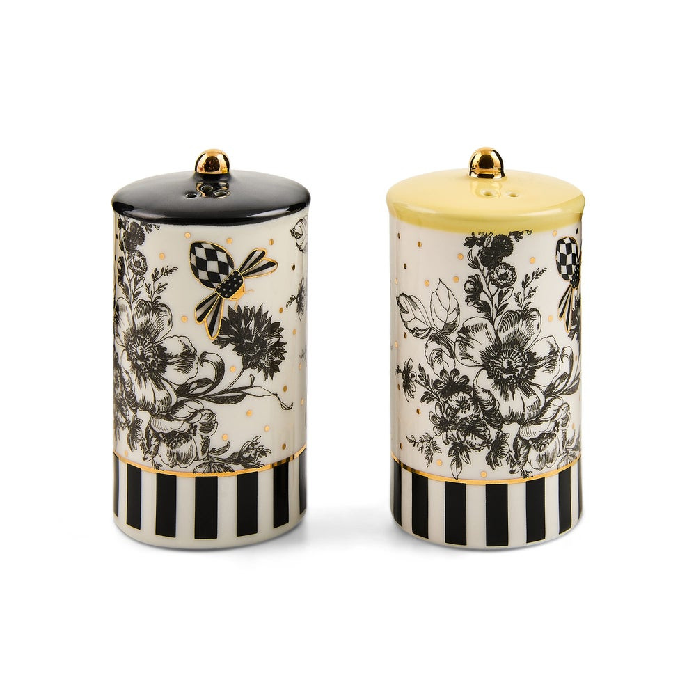 Bee Toile Salt & Pepper Set | MacKenzie-Childs