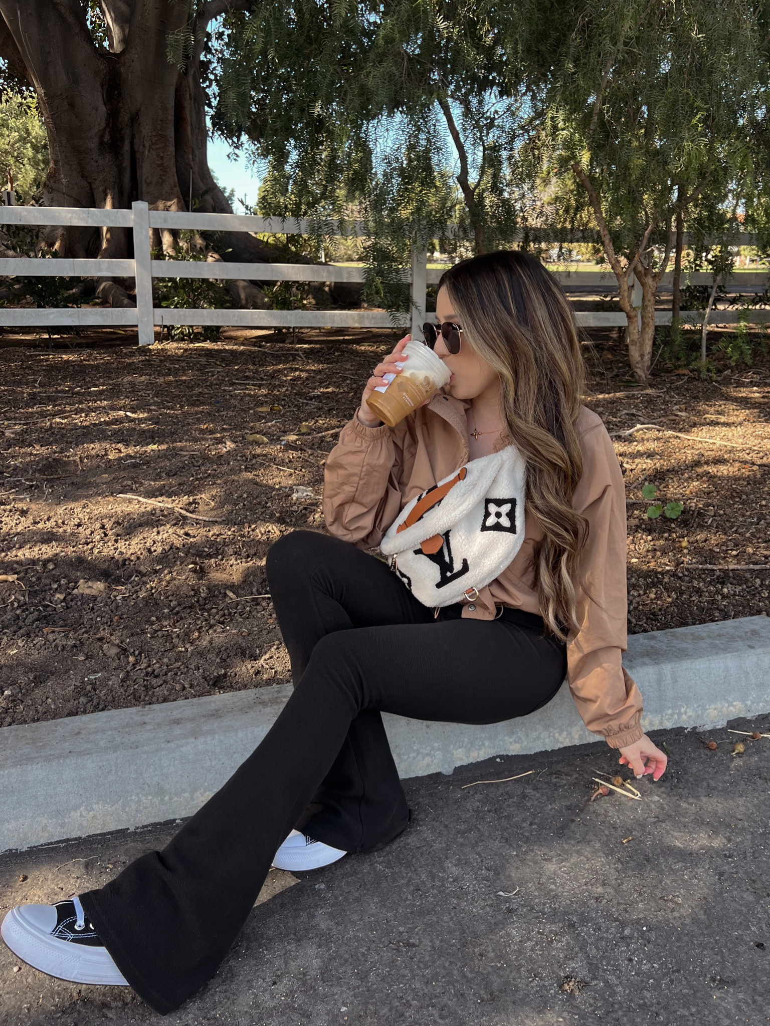 The most comfortable Platform Converse! Also love these flare leggings! They run TTS wearing a Small 