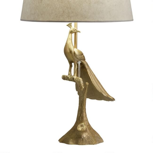 Green Glass Teardrop Halsey Table Lamp Base | World Market