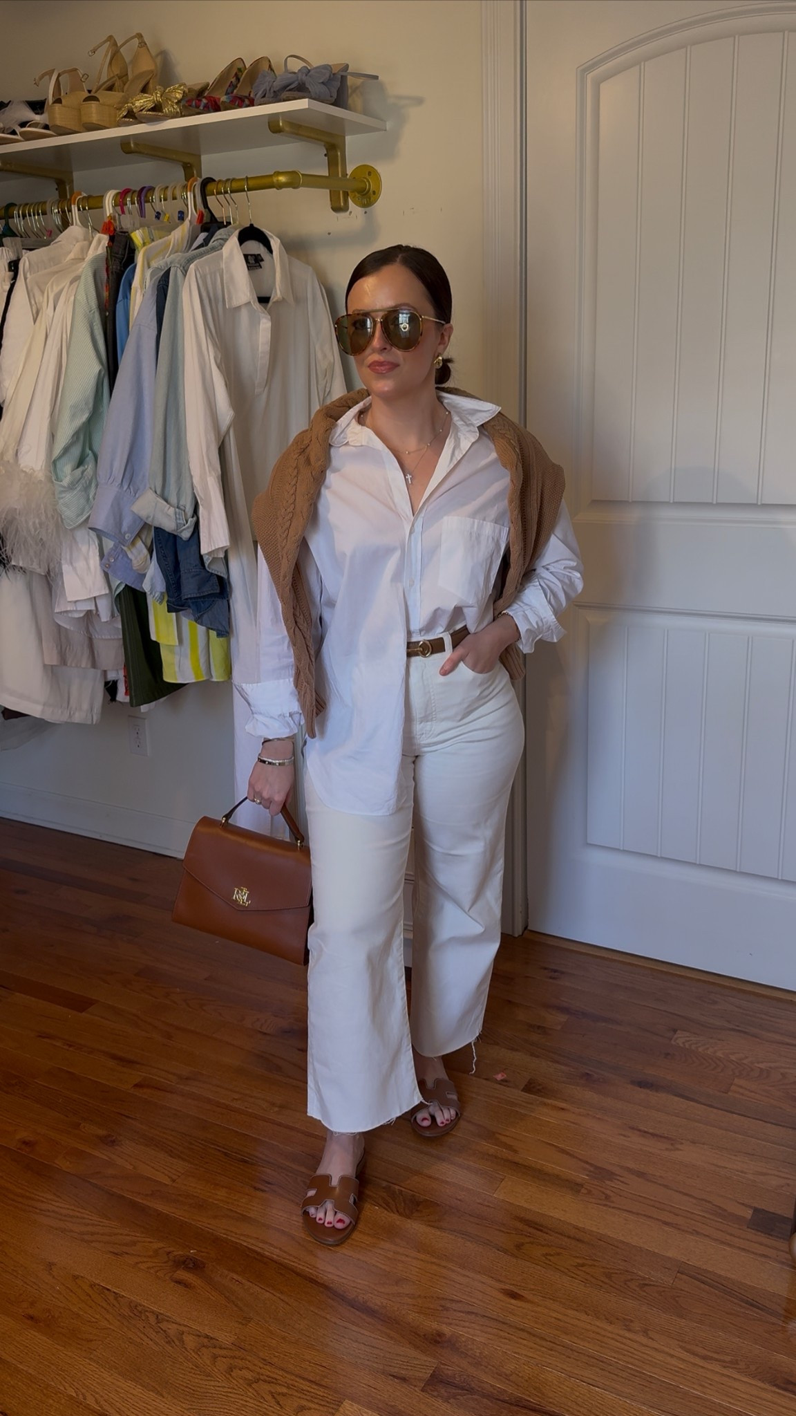 The best white denim you’ll find this season 🤍 perfectly wide leg denim but not *too wide*
I am wearing the 27 Regular ! 

white wide leg denim for spring 

#LTKSeasonal #LTKStyleTip #LTKPetite