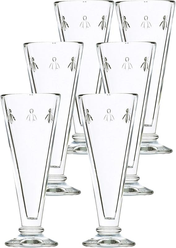 La Rochere Napoleon Bee 5.1 oz Champagne Flutes - Set of 6 with the iconic French Bee embossed, C... | Amazon (US)
