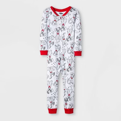Toddler Boys' 101 Dalmatians Snug Fit Union Suit - White | Target