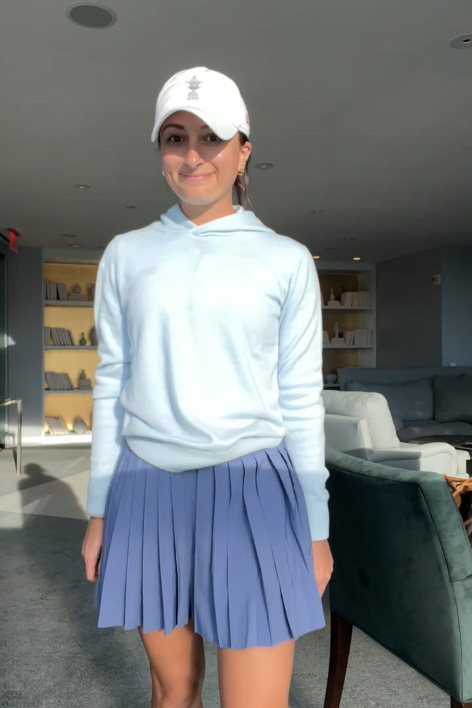 golf outfit for colder weather 🩵💜🤍

#LTKSummerSales #LTKActive #LTKSeasonal