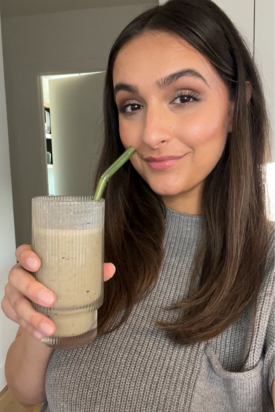 Sharing my morning green smoothie recipe!! Got the ingredients and glasses from Walmart! #walmartplus #walmartpartner @walmart