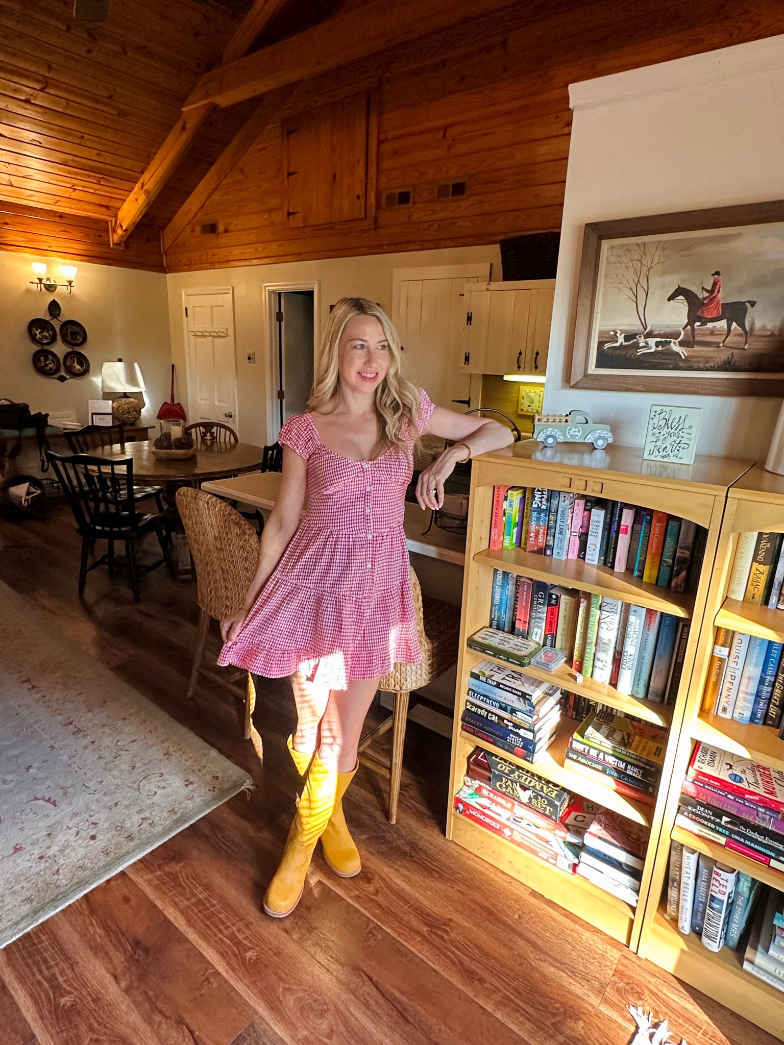 I love these boots with a spring dress!! They look cute with gingham and all white as well. They are look alike to a pair that is hundreds of dollars more! I got my normal size. #ltkshoecrush #springshoes 

#LTKSeasonal #LTKootd #LTKTravel