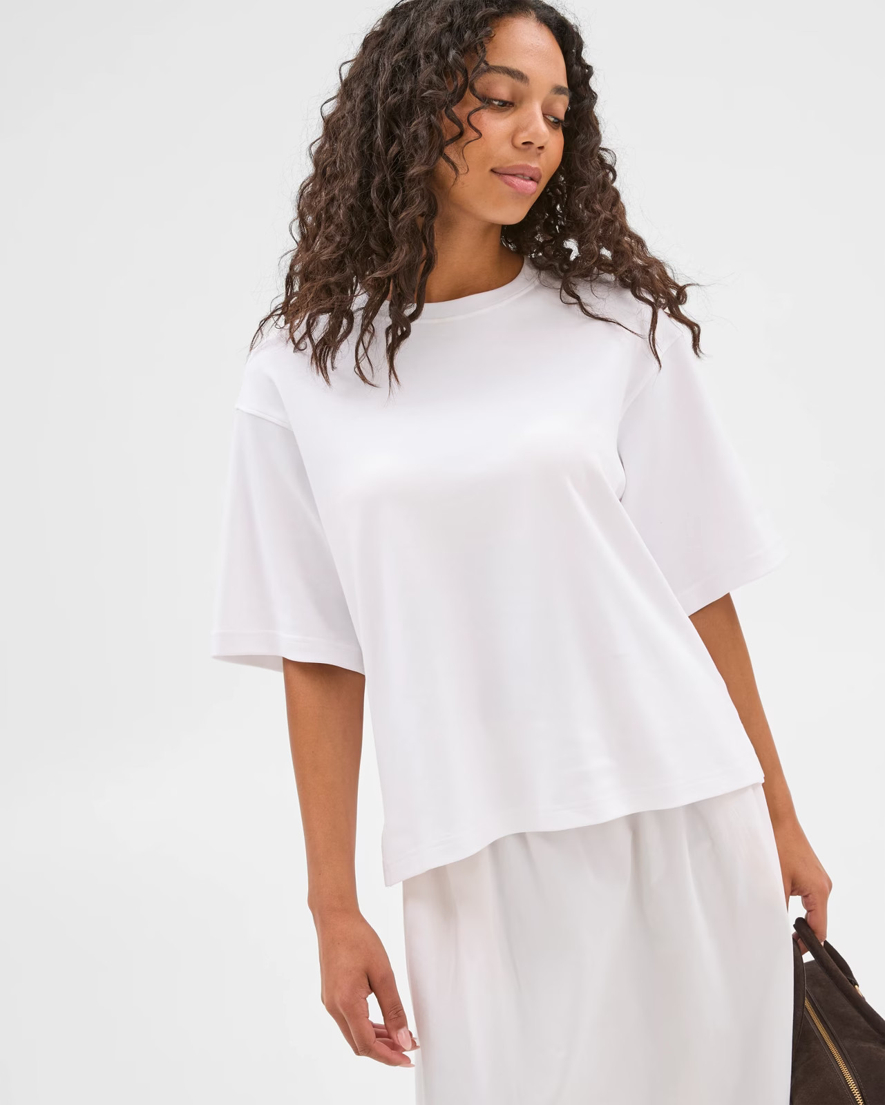 Australian Cotton Heavyweight Boxy T-Shirt - White | Target AU