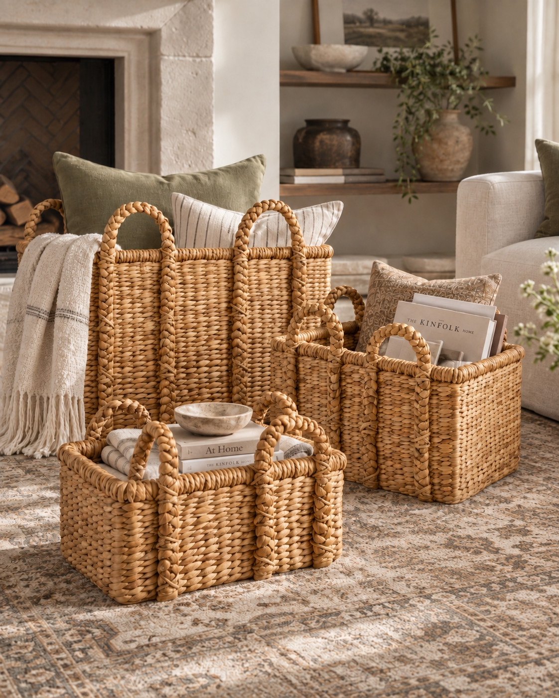 The way these Walmart baskets pass for Pottery Barn 🤯 RUN! Pottery Barn style baskets at low Walmart price!!

#LTKHome #LTKSeasonal #LTKOver40