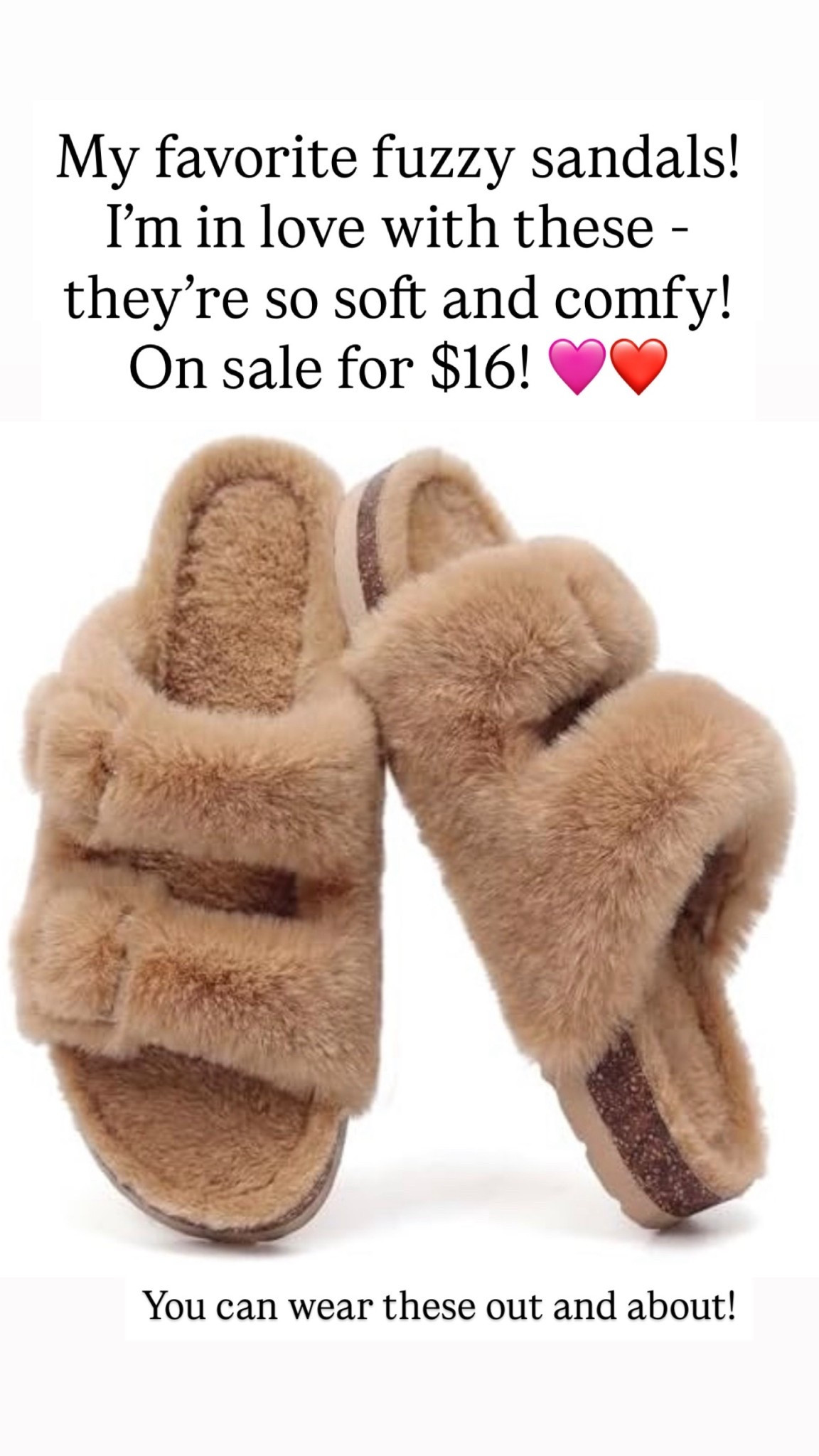 Fuzzy sandals for women are $16! 🩷❤️

#LTKootd