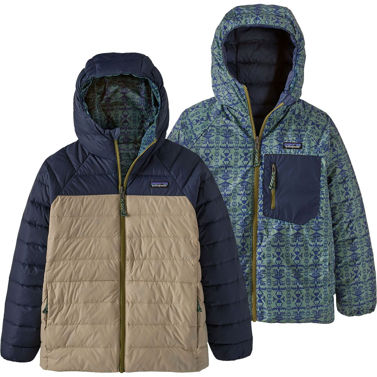 Patagonia Reversible Down Sweater Hoodie - Kids' - Kids | Backcountry