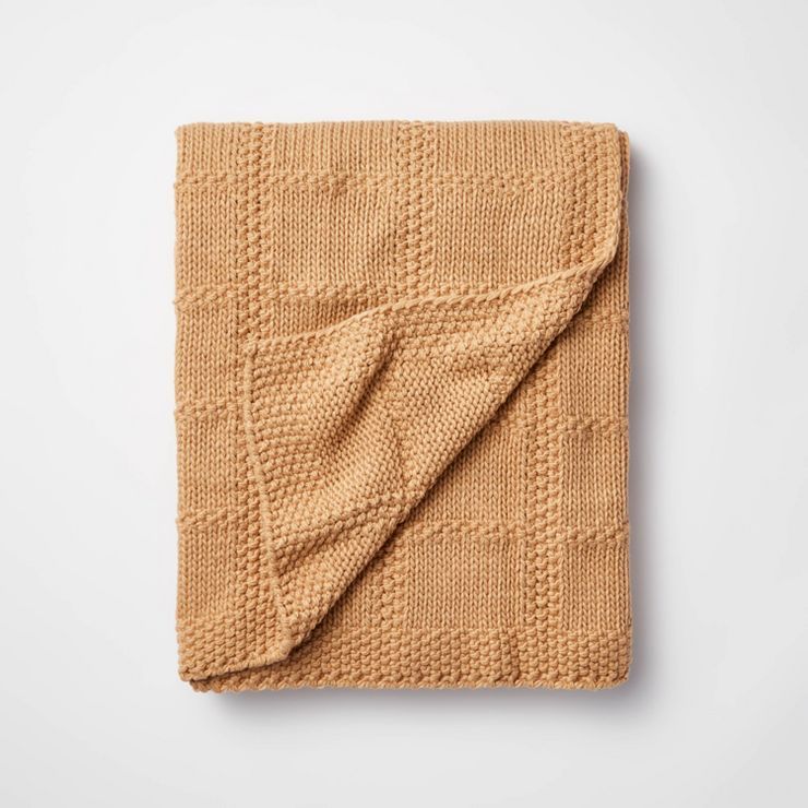 Grid Knit Throw Blanket - Threshold™ designed with Studio McGee | Target