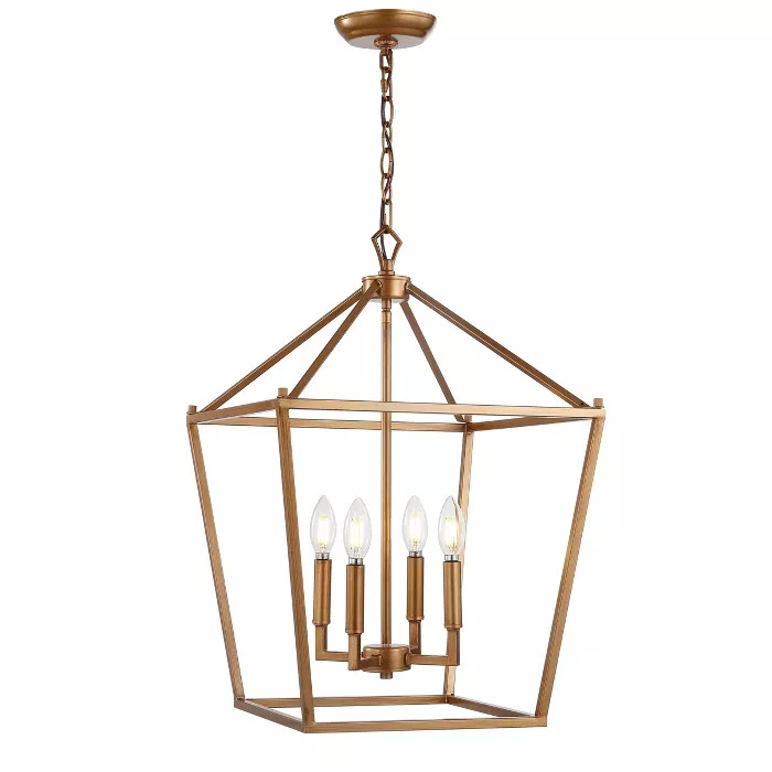 16" Metal Pagoda Lantern Pendant (Includes LED Light Bulb) - JONATHAN Y | Target
