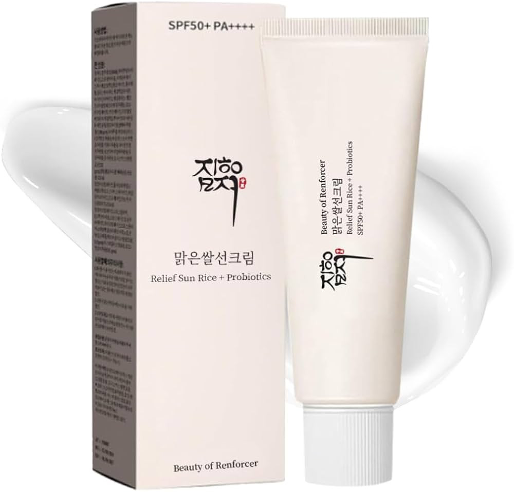 Relief Sun Organic Sunscreen SPF 50+ PA++++ – Lightweight Korean UV Protection for Face – Ric... | Amazon (US)