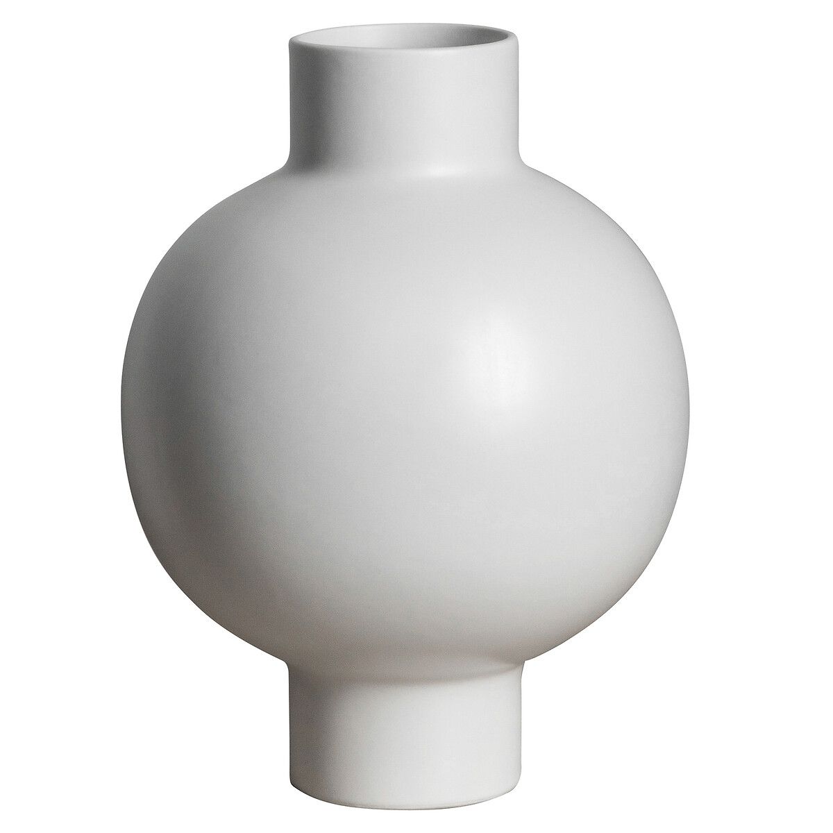 28cm White Ceramic Round Vase | La Redoute (UK)