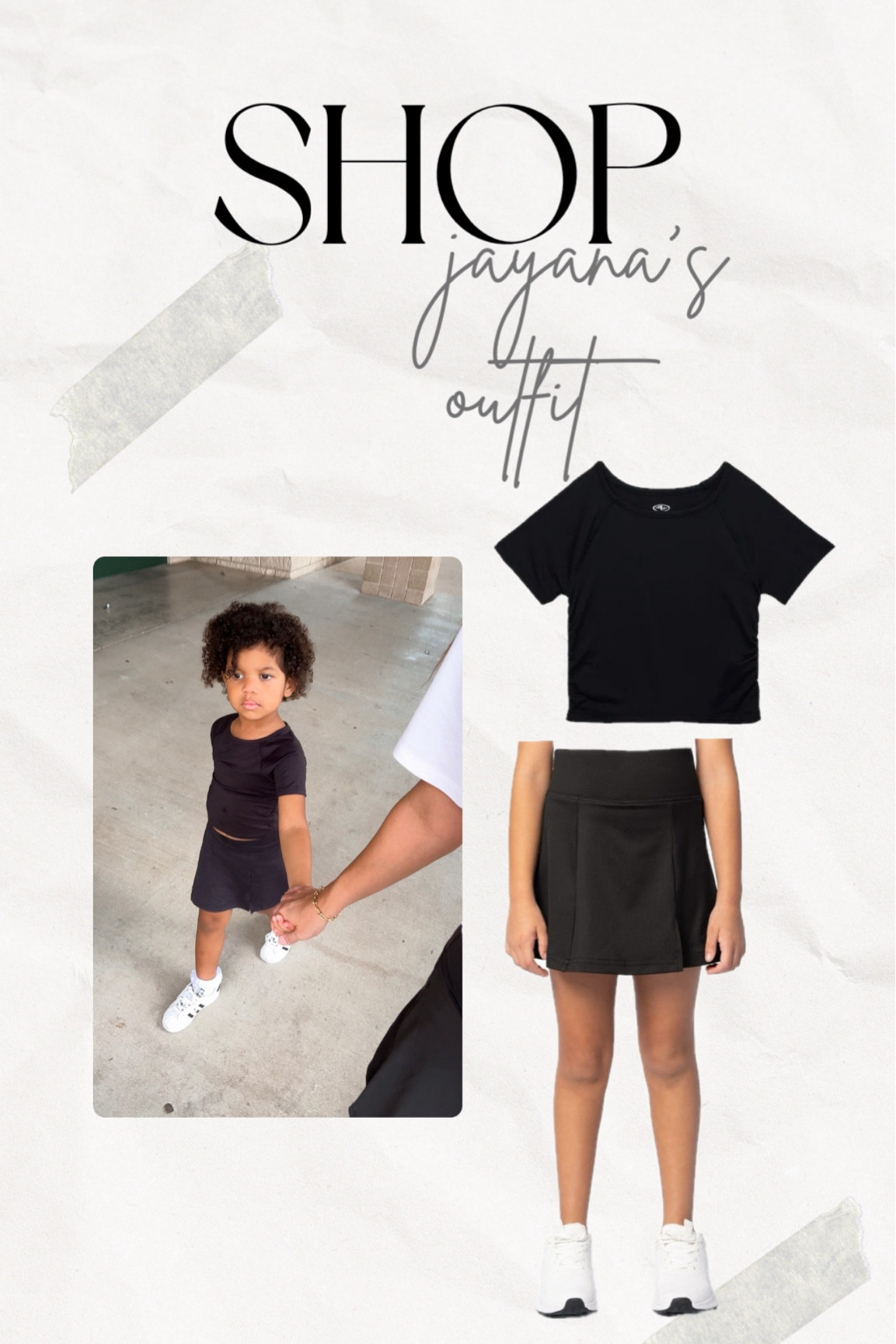 JT found Jayana some of the cutest activewear so she can match w me when we watch Jaden’s basketball games 🥹 the tops are so cute and have a cinched style and the skort is so fun. I linked the other styles and colors we got her as well! Shes wearing a size 4-5 in tops and size 6-6x in skorts 🖤

#LTKStyleTip #LTKKids #LTKFindsUnder50