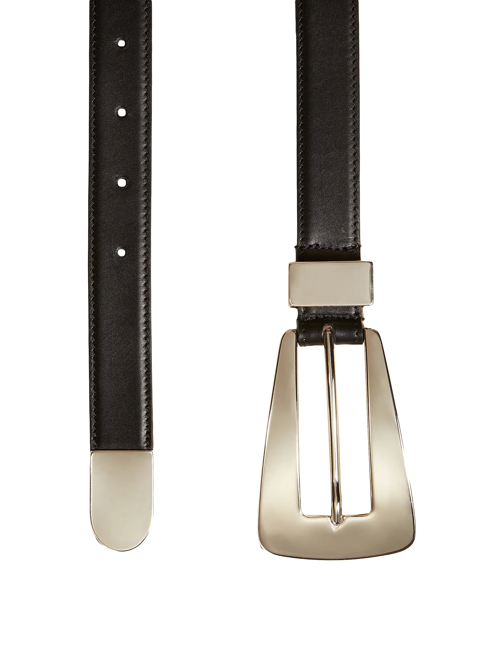 Lucca Statement Buckle Leather Belt | Saks Fifth Avenue