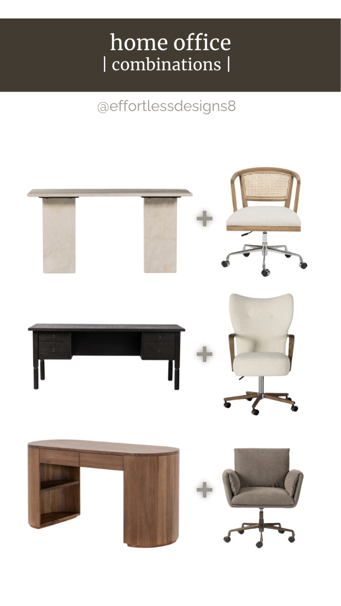 Desk and chair pairings for the perfect home office. 

#LTKHome