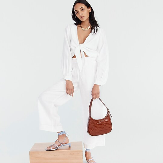 Wide-leg seaside pant in linen | J. Crew US