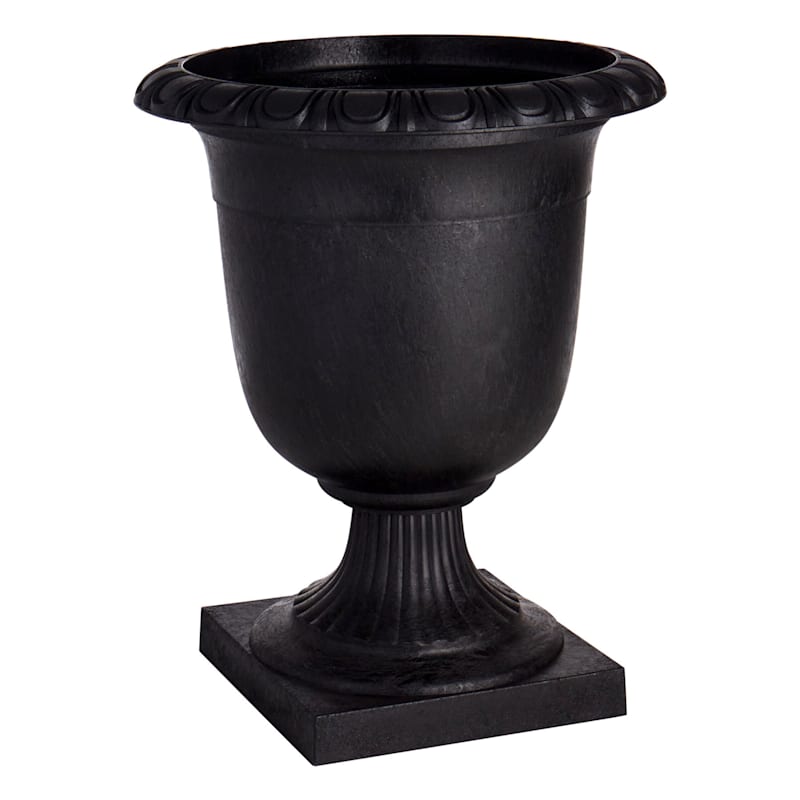 Crescendo Slate Recycled Rubber Urn Outdoor Planter, 15x19 | At Home